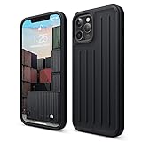【elago】 iPhone12Pro Max 対応 ケース 耐衝撃 携帯ケース 衝撃 吸収 薄型 スリム TPU ソフト カバー 対衝撃 シンプル スマホケース スマホカバー [ iPhone 12 Pro Max アイフォン12 Pro Max アイフォン12プロマックス 対応 ] ARMOR CASE ブラック