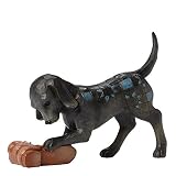 Department 56 Jim Shore Heartwood Creek Dog with Shoe Figurine, 4.5"