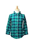 ラゲッドバッツ　RuggedButts　シャツ　チェック　厚手　男の子　ＵＳＡ　RuffleButtsの姉妹ブランド (ネイビー＆エメラルド, 18-24month) [並行輸入品]