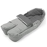 Stokke Foot Muff, Grey Melange by Stokke