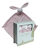 A Pair And A Spare Floppy Ears Pink Bunny Security Blanket by Angel Dear