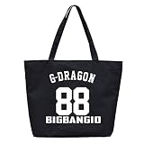 韓流グッズ BIGBANG 可愛 VIP GD 88 MADE ビッグバン ファッション バッグ ハンドバッグ (ブラック)