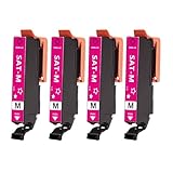 エプソン用 SAT SAT-M 互換 インクカートリッジ マゼンタ 4本セット 増量版【残量表示】対応機種 EP-712A EP-713A EP-714A EP-715A EP-716A EP-812A EP-813A EP-814A EP-815A EP-816A