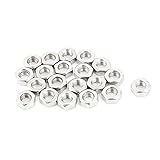 uxcell 六角 ナット ファスナー ステンレス鋼 M3 3mm メス ねじ シルバートーン 20本