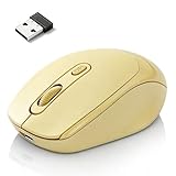 【人間工学設計｜2WAY接続】マウス 無線 静音 ワイヤレスマウス Bluetooth 5.2 2.4GHz Type-C 充電 パソコンマウス 無線マウス 3段階DPI切替 800/1200/1600 ワイヤレス ブルートゥース 光学式 高精度 高感度 滑らかな動作 握りやす 携帯便利 iPad/PC/Windows/macbook/Mac対応（薄黄色）
