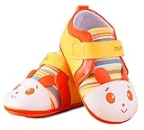 Youchan（ヨウチャン）赤ちゃん キッズ 女の子 ベビーシューズ ファーストシューズ 子供靴 パンダ柄 マジックテープ お出かけ 散歩 10.5cm 11.5cm (10.5cm, オレンジ)