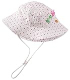 (ビグッド)Bigood かわいい 子供 帽子 サファリハット 女の子 男の子 赤ちゃん コットンキャップ キッズ サンバイザー カジュアル 保育園 日よけ 日焼け止め 水玉柄（白・48cm）