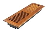 Accord AOFROML414 Floor Register with Oak Louvered, 4-Inch x 14-Inch(Duct Opening Measurements), Med