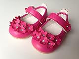 【Peach Kids】小花モチーフ ベビーシューズ 女の子フォーマルシューズ キッズシューズ 子供靴 七五三 発表会 結婚式 入学式／ピンク ホワイト ローズピンク (16：内寸12.0cm, ロー