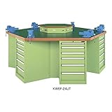【ポイント15倍】 サカエ (SAKAE) 六角形作業台 KW6F-24JT (034417) 《作業台》 【特大・送料別】