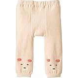 コンビミニ くまちゃんフェイスレギンス 70 ベージュ