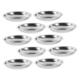 LABRIMP 10個 小皿 シーズニングソース タレ ラウンド ソース プレート ソースディッシュディッシュ ソースプレート 厚くする 醤