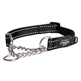 ROGZ(ログズ) UTILITY 犬用ハーフチェーン首輪 中型犬 (L, ブラック) [並行輸入品]