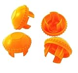 安全・サイン８ スリムキャッピカ シールなし　黄色　単管用エンドキャップ　キャッピカ　200個セット アラオ
