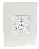 Stephan Baby Inspirational Keepsake Mini Photo Album with Silver Cross, My Christening Day by Stepha