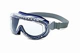 Uvex S3400X Flex Seal Safety Goggles, Navy Body, Clear Uvextreme Anti-Fog Lens, Neoprene Headband [並