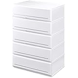 日本製 収納ケース 収納チェスト 色分け収納 インテリアチェスト (62cm幅 5段)