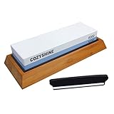 光自在（Cozyshine）両面砥石 包丁研ぎ 1000/6000 ゴム台 固定ホルダー付き 家庭用砥石 包丁研ぎ専用 包丁研ぎ器 キッチン工具 コランダム製