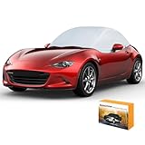 BIGACOVER マツダ ロードスター ND5RC H27.05～ ベーシック ハーフ ボディーカバー 収納袋付き 防水防塵UVカット 車体カバー 車種専用