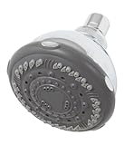 プレミア192051プレミアマッサージシャワーヘッド7設定腹筋クロームグレーフェイス