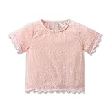 Feygベビー子供女の子用Tシャツキッズ/幼児用下染めシャツブラウスTシャツ カラー: ピンク