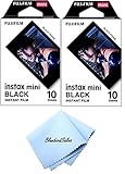 Fujifilm インスタントミニブラックフレームフィルム BluebirdSales スターターキット (2パック) 20枚露出