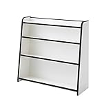 (日本製 完成品でお届け) ソフト素材 全ての角にソフト素材ＥＶＡ樹脂使用 本棚 (joy) スリムタイプ ブラウン