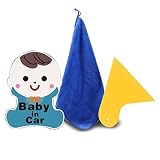 YELIFES セーフティーサイン Baby in car 夜間 反射 車 ステッカー 赤ちゃん ステッカー プレート パープル