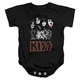 Trevco Kiss-Rock The House Infant Snapsuit, Black - Medium 12 Months