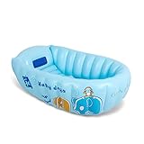 AMOS ベビーバスタブベビーバスタブインフレータブル子供用バスは座ることができます ( 色 : Blue 2 )