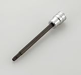 KTC(ケーテーシー) 9.5mm (3/8インチ) ロングT型 いじり止め トルクス ビットソケット T25 BT3T25HL