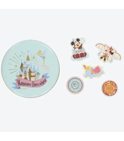 Amazon.co.jp: TokyoDisneyResort シール 35枚 パークアイコン 缶