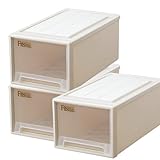 Fits フィッツケース 衣装ケース まとめ買い3個セット クローゼット用 M-30 カプチーノ