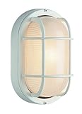 Trans Globe Lighting 41015 WH 16-Inch 1-Light Large Outdoor Bulkhead, White [並行輸入品]