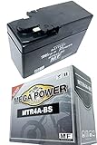 メガパワー バイク バッテリー MTR4A-BS 密閉式 メンテナンスフリー (YTR4A-BS/GTR4A-5/FTR4A-BS/KTR4A-5/CT4A-5/ST4A-5/BTR4A-5/BTR4A-BS/BM4A-BS/VTR4A-BS/FTR4A-5/FTG4A-BS/GEL4A-BS 互換品)