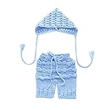 Zhhlinyuan Fashion Newborn Baby Boy Girl Crochet Knit Costume Photo Photography Prop Outfit 2186