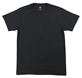 [ヘインズ] Tシャツ 着心地良い 綿100% 丸首 半袖 PREMIUM Japan Fit クルーネックTシャツ HM1-F001 メンズ ブラック S