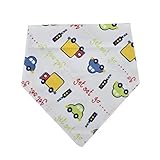 (ホームバニイ)Homebunnyy ４枚セット ベビー バンダナ よだれかけ ビブ スナップボタン コットン ユニセックス