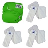 SoftBums Echo Adjustable Cloth Diaper Set with 3 Super Dry Touch Pods (Sprout) by Softbums [並行輸入品]