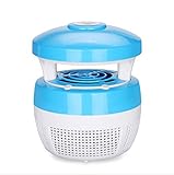 電子モスキートランプモスキートディスペラーモスキートキラーロープライトキノコ電気モスキートスワッターライト外部 ( Color : Blue )