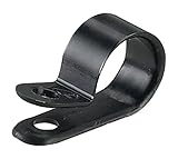 Panduit CCH31-S10-C0 Fixed Diameter Cable Clamp #10 Screw Weather Resistant Nylon 6.6 0.31-Inch Bund