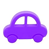 AILAMS Car Baby Teether Ring,Food Grade Silicone BPA Free FDA approved,toddlers Teething Toy (Purple
