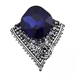 Dickly 4x 男性ブローチピンファッションジュエリーヴィンテージ高級ラインストーン繊細な胸ピンブローチラペルピンコート服スーツ父の日デ