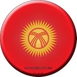Smart Blonde C-325 Kyrgayzstan Country Novelty Metal Circular Sign