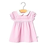 RoRykon ベビー服 女の子 キッズ 洋服 ワンピース ドレス オーガニックコットン ガールズワンピース 夏サマー ふんわり柔らかい肌触り 出産祝い 贈り物 可愛いベビー (120cm（48～60