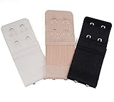 「I　BECOME　FREE 」ブラジャー伸びる延長ホック　3色セット（2ホック）（幅3cm）