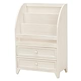 マガジンラック 本棚 雑誌入れ MCC-6188AW 4934257226769 ホワイト 代引き不可 主材：桐材