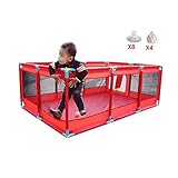 安全フェンス、子供の屋内ホームゲームフェンス、ベビー幼児クロールマットフェンス、ABSチューブ+オックスフォード布、128X190X66cm (色 : B)