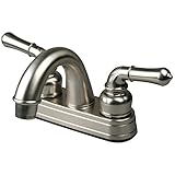 Ultra UF08343C Two-Handle Brushed Nickel Non-Metallic Series Lavatory Faucet [並行輸入品]