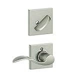 Schlage f59 ACC 619 Col RHコリンズトリムアクセントInterior Handlesetレバー（サテンニッケル）